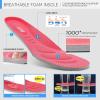 imageSTQ Womens Slip on Sneakers Breathable Tennis Arch Support Comfortable Walking Shoes Plantar Fasciitis Orthopedic Workout Gym Cross Training Athletic StandingBlack Watermelon Red