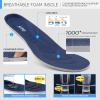 imageSTQ Womens Slip on Sneakers Breathable Tennis Arch Support Comfortable Walking Shoes Plantar Fasciitis Orthopedic Workout Gym Cross Training Athletic StandingNavy Teal