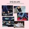 imageSTQ Womens Slip on Sneakers Breathable Tennis Arch Support Comfortable Walking Shoes Plantar Fasciitis Orthopedic Workout Gym Cross Training Athletic StandingNavy Teal