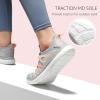 imageSTQ Womens Slip on Sneakers Breathable Tennis Arch Support Comfortable Walking Shoes Plantar Fasciitis Orthopedic Workout Gym Cross Training Athletic StandingGrey Pink