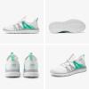 imageSTQ Womens Slip on Sneakers Breathable Tennis Arch Support Comfortable Walking Shoes Plantar Fasciitis Orthopedic Workout Gym Cross Training Athletic StandingWhite Teal