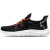 imageSTQ Womens Slip on Sneakers Breathable Tennis Arch Support Comfortable Walking Shoes Plantar Fasciitis Orthopedic Workout Gym Cross Training Athletic StandingBlack Orange Leopard