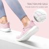 imageSTQ Womens Slip on Sneakers Breathable Tennis Arch Support Comfortable Walking Shoes Plantar Fasciitis Orthopedic Workout Gym Cross Training Athletic StandingMix Pink