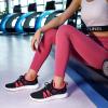 imageSTQ Womens Slip on Sneakers Breathable Tennis Arch Support Comfortable Walking Shoes Plantar Fasciitis Orthopedic Workout Gym Cross Training Athletic StandingBlack Watermelon Red