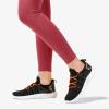 imageSTQ Womens Slip on Sneakers Breathable Tennis Arch Support Comfortable Walking Shoes Plantar Fasciitis Orthopedic Workout Gym Cross Training Athletic StandingBlack Orange Leopard