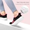 imageSTQ Womens Slip on Sneakers Breathable Tennis Arch Support Comfortable Walking Shoes Plantar Fasciitis Orthopedic Workout Gym Cross Training Athletic StandingBlack Watermelon Red