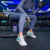 imageSTQ Womens Slip on Sneakers Breathable Tennis Arch Support Comfortable Walking Shoes Plantar Fasciitis Orthopedic Workout Gym Cross Training Athletic StandingWhite Teal
