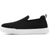 imageSTQ Womens Wide Toe Box Barefoot Shoes Knit Casual Slip on Shoes for SummerBlack White