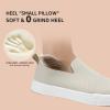 imageSTQ Womens Wide Toe Box Barefoot Shoes Knit Casual Slip on Shoes for SummerIntellectual Nude