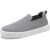 imageSTQ Womens Wide Toe Box Barefoot Shoes Knit Casual Slip on Shoes for SummerLight Grey
