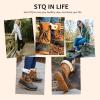 imageSTQ Womens Winter Duck Boots Waterproof Cold Weather Snow BootsAntique Navy Tan