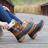 imageSTQ Womens Winter Duck Boots Waterproof Cold Weather Snow BootsAntique Navy Tan