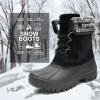 imageSTQ Womens Winter Duck Boots Waterproof Cold Weather Snow BootsBlack