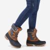 imageSTQ Womens Winter Duck Boots Waterproof Cold Weather Snow BootsBrown Grey