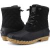 imageSTQ Duck Boots for Women Waterproof Winter Boots Quilted Snow BootsAll Black