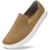 imageSTQ Slip on Shoes for Women Breathable Fashion Sneakers Comfortable Knit Casual ShoesOre Brown