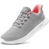 imageSTQ Slip on Sneakers Womens Walking Shoes Tennis Orthopedic Arch Support Non Resistant Lightweight Comfort Maternity Pregnant NurseLight Grey Pink