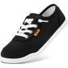 imageSTQ Women Slip On Shoeswith Orthopedic Insole Low Top Classic Fashion Canvas Sneakers  Plantar Fasciitis ShoesBlack White