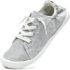 imageSTQ Women Slip On Sneakers Comfortable Casual Canvas ShoesIron Grey