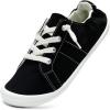 imageSTQ Women Slip On Sneakers Low Top Casual Canvas ShoesClassic Black White