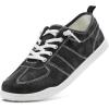 imageSTQ Womens Slip On Shoes Orthopedic Walking Sneakers Casual Low Top Tennis Comfortable ClassicBlack White