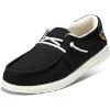 imageSTQ Womens Slip on Fur Lined LoafersOrthopedic Cozy Ultralight Boat Casual Shoes with Arth SupportClassical Bw