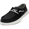 imageSTQ Womens Slip on LoafersOrthopedic Comfotable Ultralight Boat Casual Shoes with Arth SupportBlack Leopard