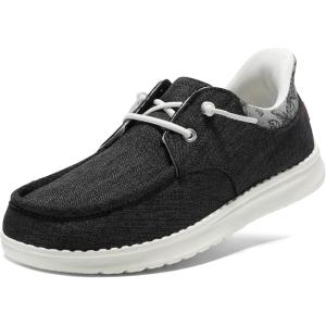 imageSTQ Slip On Women Boat ShoesOrthopedic Plantar Fasciitis Relief Ultralight Arch Support SneakersCharcoal Grey