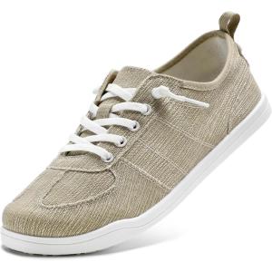 imageSTQ Womens Slip On Shoes Orthopedic Walking Sneakers Casual Low Top Tennis Comfortable ClassicBeige