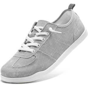 imageSTQ Womens Slip On Shoes Orthopedic Walking Sneakers Casual Low Top Tennis Comfortable ClassicLight Grey