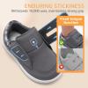 imageBaby Shoes Boys Girls Infant Toddler Sneakers Barefoot Wide Toe Box Walking NonSlip Lightweight Comfortable First Walking Tennis Outdoor ActivitiesDark Grey