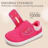 imageBaby Shoes Boys Girls Infant Toddler Sneakers Barefoot Wide Toe Box Walking NonSlip Lightweight Comfortable First Walking Tennis Outdoor ActivitiesHot Pink