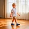 imageBaby Shoes Boys Girls Infant Toddler Sneakers Barefoot Wide Toe Box Walking NonSlip Lightweight Comfortable First Walking Tennis Outdoor ActivitiesNavy