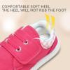 imageBaby Shoes Boys Girls Infant Toddler Sneakers Barefoot Wide Toe Box Walking NonSlip Lightweight Comfortable First Walking Tennis Outdoor ActivitiesPink