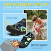 imageBoys Girls Water Shoes QuickDry Wide Toe Box Shoes Toddler Cute Beach Swim Pool ShoesToddlerLittle KidBlackGreen