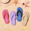 imageFlip Flops Girls Boys Unisex Summer SandalsBlack Atlantic Blue