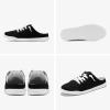 imageSTQ Slip On Mule Sneakers Slide on Canvas Shoes Casual Blackless Orthopedic Shoes with Arch Support Warm Wood Beige Size 6Black White