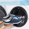 imageSTQ Slip On Mule Sneakers Slide on Canvas Shoes Casual Blackless Orthopedic Shoes with Arch Support Warm Wood Beige Size 6Denim Blue
