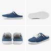 imageSTQ Slip On Mule Sneakers Slide on Canvas Shoes Casual Blackless Orthopedic Shoes with Arch Support Warm Wood Beige Size 6Denim Blue