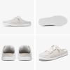 imageSTQ Slip On Mule Sneakers Slide on Canvas Shoes Casual Blackless Orthopedic Shoes with Arch Support Warm Wood Beige Size 6Warm Wood Beige