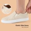 imageSTQ Slip On Shoes for Women Fashion Sneakers Elees Quilted 20 Comfort Casual Fall LoafersBeige