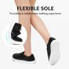 imageSTQ Slip On Shoes for Women Fashion Sneakers Elees Quilted 20 Comfort Casual Fall LoafersBlack