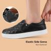 imageSTQ Slip On Shoes for Women Fashion Sneakers Elees Quilted 20 Comfort Casual Fall LoafersBlack