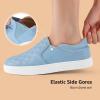 imageSTQ Slip On Shoes for Women Fashion Sneakers Elees Quilted 20 Comfort Casual Fall LoafersDenim Blue