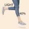imageSTQ Slip on Sneakers for Women Casual Canvas Shoes Machine WashableBlack White Leopard