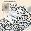imageSTQ Slip on Sneakers for Women Casual Canvas Shoes Machine WashableBlack White Leopard