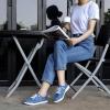 imageSTQ Slip on Sneakers for Women Casual Canvas Shoes Machine WashableDenim Blue