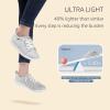 imageSTQ Slip on Sneakers for Women Casual Canvas Shoes Machine WashableIron Grey