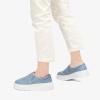 imageSTQ Womens Platform Sneakers Slip On Business Casual Shoes Quilted Fall Loafers Comfortable LightweightDenim Blue