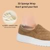 imageSTQ Womens Platform Sneakers Slip On Business Casual Shoes Quilted Fall Loafers Comfortable LightweightOre Brown